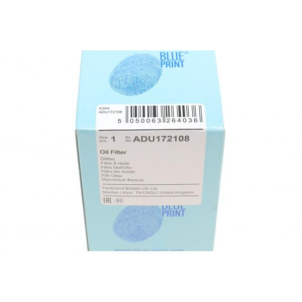 ADU172108 BLUE PRINT Фільтр масляний MB (W168) 97-05 (дизель)