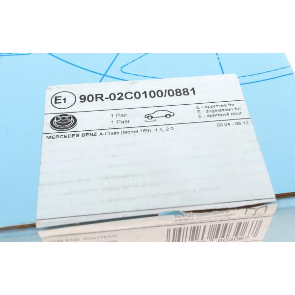 ADU174325 BLUE PRINT Диск гальмівний (передній) MB A-class (W169) 04-12 (276x12)