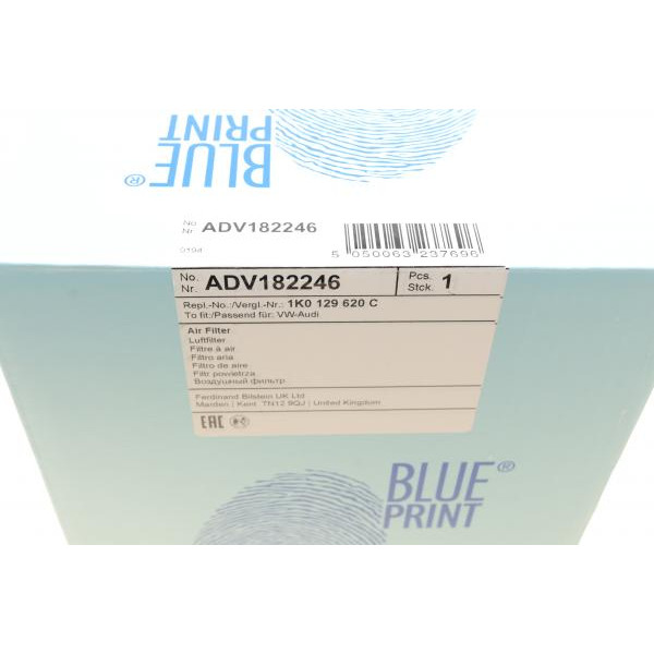 ADV182246 BLUE PRINT Фільтр повітряний VW Caddy 2.0SDI/1.6 04-10 (з поролоном)