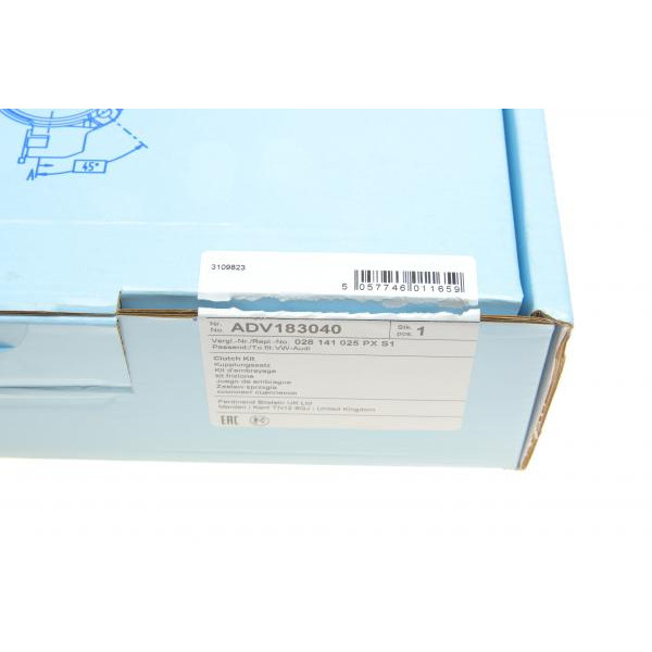 ADV183040 BLUE PRINT Комплект зчеплення Skoda Octavia/VW Golf III/IV 1.6TDI/1.9TDI/1.8T 95-(d=228mm) z=28 (+вижимний)