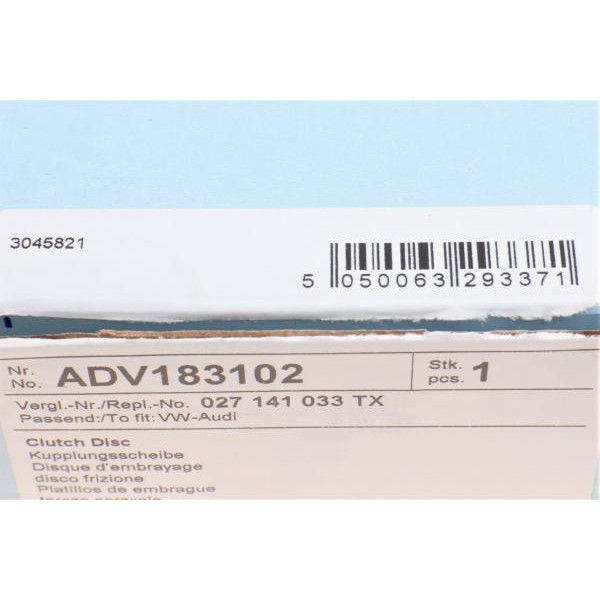 ADV183102 BLUE PRINT Диск зчеплення VW Caddy II 1.9SDI 95-04/Golf II-IV 1.3-2.0 86-02 (d=209mm)