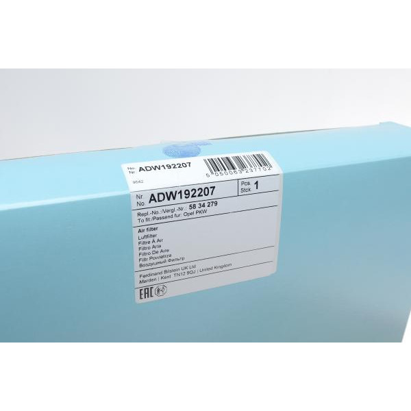 ADW192207 BLUE PRINT Фільтр повітряний Opel Astra H/Zafira B 1.6Turbo/1.7/1.9CDTI 04-