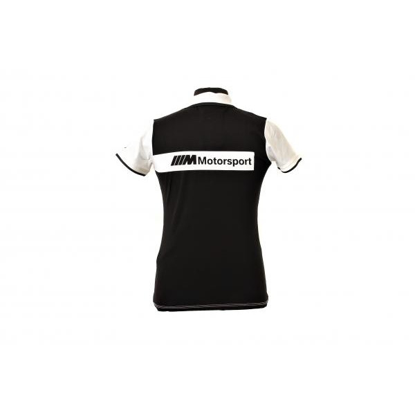 80142461079 BMW Футболка-Polo жіноча BMW (L) (біло чорна) Motorsport