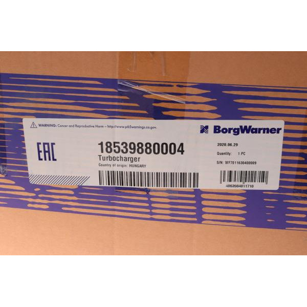 18539880004 BORGWARNER Турбіна BMW X5(E70)/X6 (E71/E72) 3.0i 08-14 (N55)