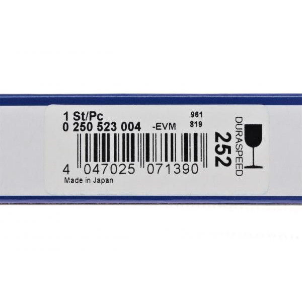 0250523004 BOSCH Свічка розжарювання Mitsubishi L200/Pajero IV 2.5DI-D/3.2DI-D 05- (11V/169mm M10x1.25)
