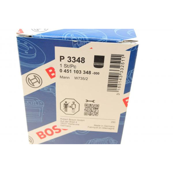 0451103348 BOSCH Фільтр масляний Audi A6 4.2 V8 97-05