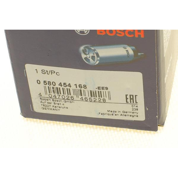0580454168 BOSCH Насос топливный Ford KA 1.3i 96-08/Hyundai Getz 1.1/Tucson 2.0 04-