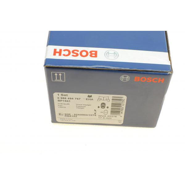 0986494767 BOSCH Колодки гальмівні (задні) Chrysler Grand Voyager 07-/Fiat Freemont 11-