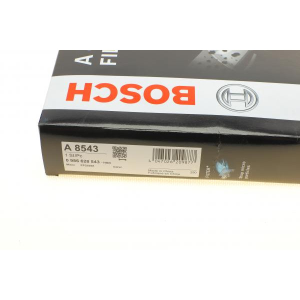 0986628543 BOSCH Фільтр салону BMW 3 (F30/F80) 1.6-3.0D 11- (вугільний) (антиалергенний)