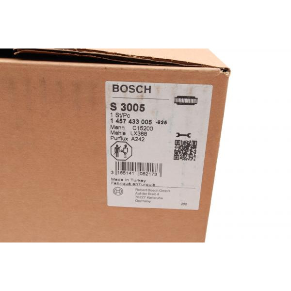 1457433005 BOSCH Фільтр повітряний MB 207-410D (з корпусом)