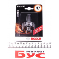 1 987 301 042 BOSCH Автолампа H7 12V 55W PX26d Plus 50