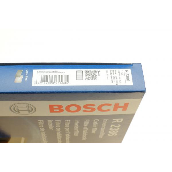 1987432386 BOSCH Фільтр салону Alfa Romeo 147/156/GT 01-10 (вугільний) (к-кт 2шт.)