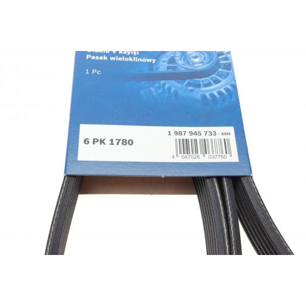 1987945733 BOSCH Ремінь генератора BMW 3 (E90) 3.2D 07-11 (6PK1780) N47 D20