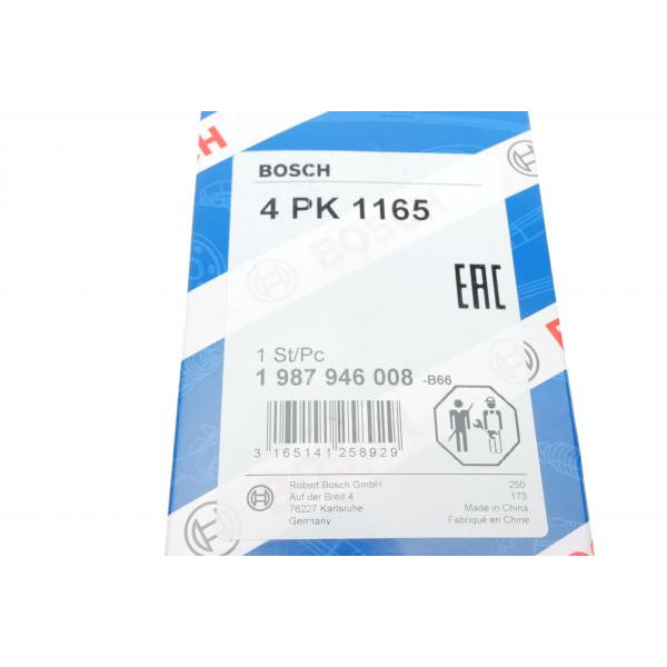 1987946008 BOSCH Ремінь генератора Renault Twingo 1.2 93-96 (4PK1165)