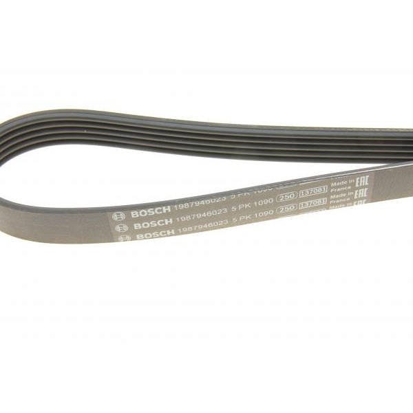 1987946023 BOSCH Ремінь генератора Fiat Ducato 2.5D/TD/TDI 94-02/Toyota Rav4 2.0 97-00/Audi A4/A5 12-15 (5PK1090)