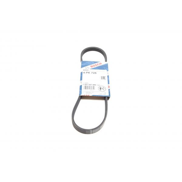1987947889 BOSCH Ремінь генератора Renault Kangoo 1.6i 08-/ Nissan Micra1.0-1.4 92-03 (4PK725)
