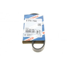 1987948489 BOSCH Ремінь генератора Smart Fortwo 0.8CDI 04- (5PK768)
