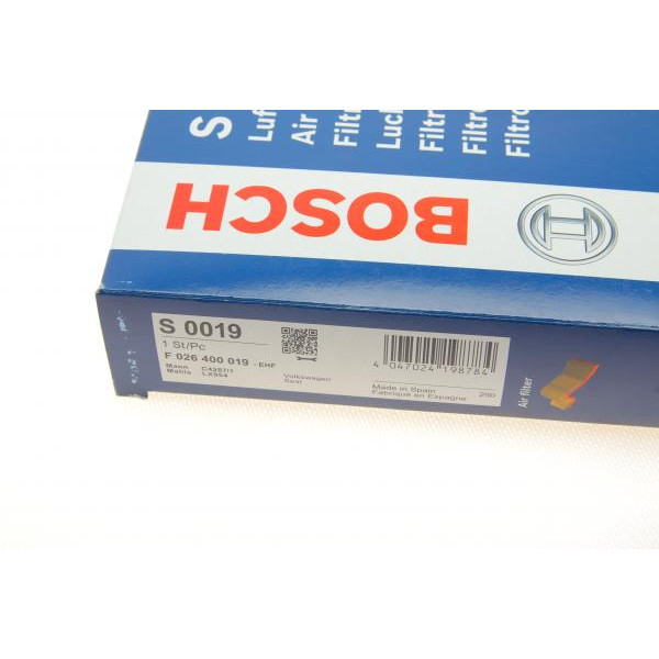 F026400019 BOSCH Фільтр повітряний VW Caddy 1.4 00-04