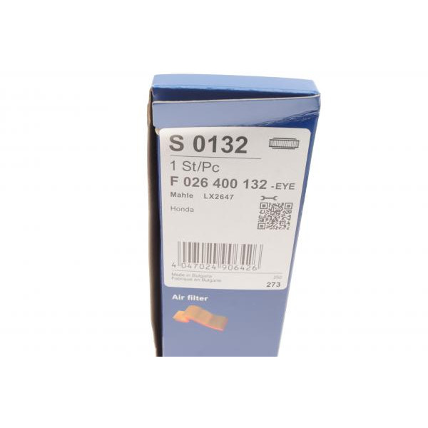F026400132 BOSCH Фільтр повітряний Honda Civic 1.4 i 05-11