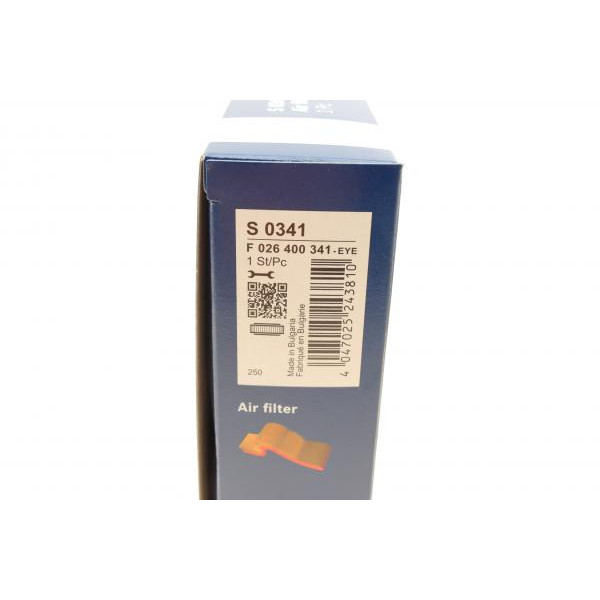 F026400341 BOSCH Фільтр повітряний Opel Agila 1.0/1.2 16V 08-14