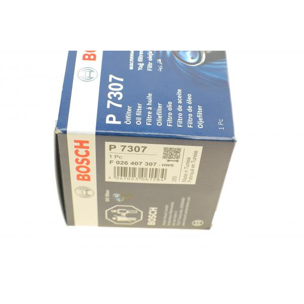 F026407307 BOSCH Фільтр масляний Ford Focus/Mondeo/S-Max 2.0 EcoBoost 18-