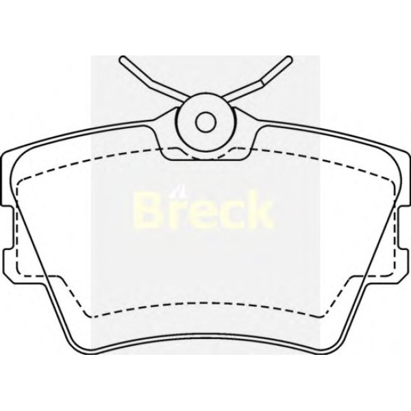 218820070400 BRECK Колодки гальмівні (задні) VW T4 1.9/2.5D/TDI 96-