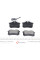 235541070410 BRECK Колодки гальмівні (задні) VW Sharan 95-10/Ford Galaxy 95-06 (87x52.8x17.2) (з датчиком)