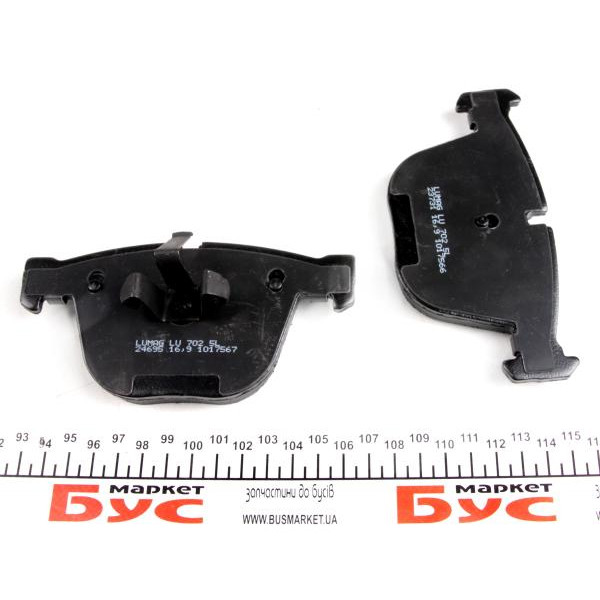 237310070210 BRECK Колодки гальмівні (задні) BMW 5 (E60/65)/X5 (E70/F15)/X6 (E71/E72) 3.0-4.4 08-