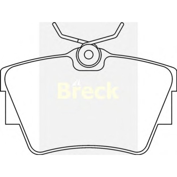 239800070300 BRECK Колодки гальмівні (задні) Renault Trafic/Opel Vivaro 01-