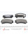 240460070110 BRECK Колодки гальмівні (передні) Mazda 6 02-07 (Akebono)
