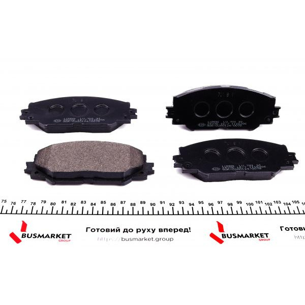 243360070100 BRECK Колодки гальмівні (передні) Toyota RAV4 III 05-/Auris 06- (Akebono)