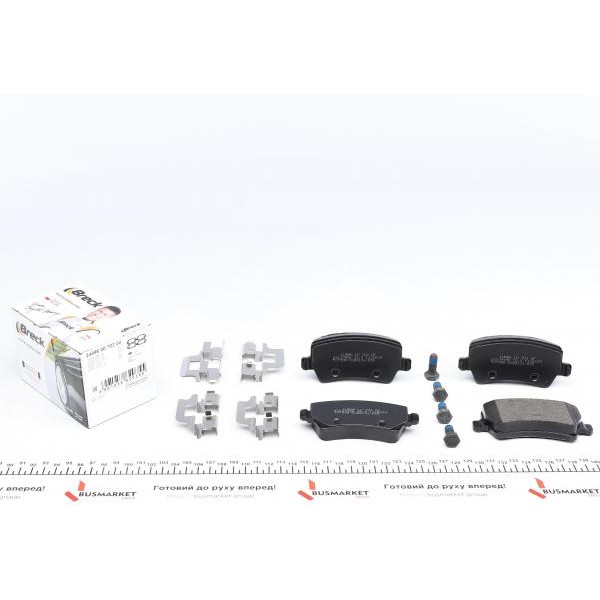 244960070200 BRECK Колодки гальмівні (задні) Land Rover Range Rover 11-/Volvo S80/V70 06- (TRW)
