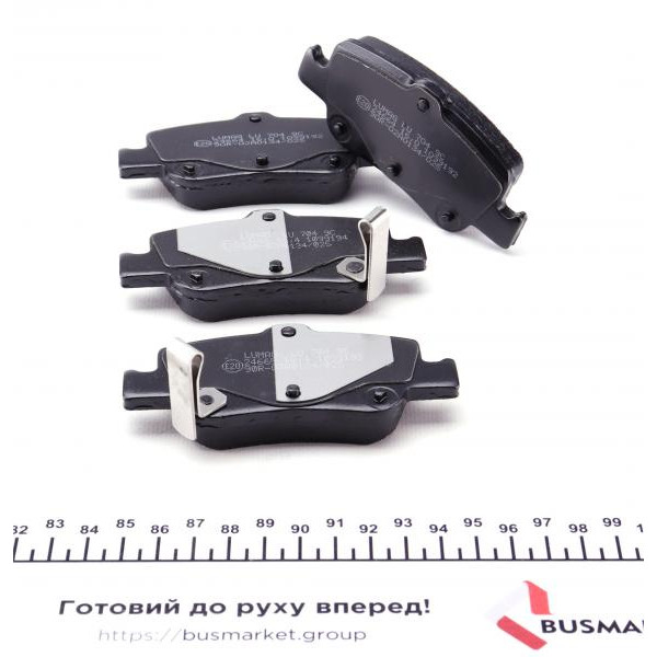246640070410 BRECK Колодки гальмівні (задні) Toyota Auris 06-/Corolla 1.3-2.0D 12- (Galfer)