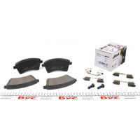 246930070100 BRECK Колодки гальмові (передні) Renault Kangoo 1.5dCi 08- (з комплектом планок супорта притискних)