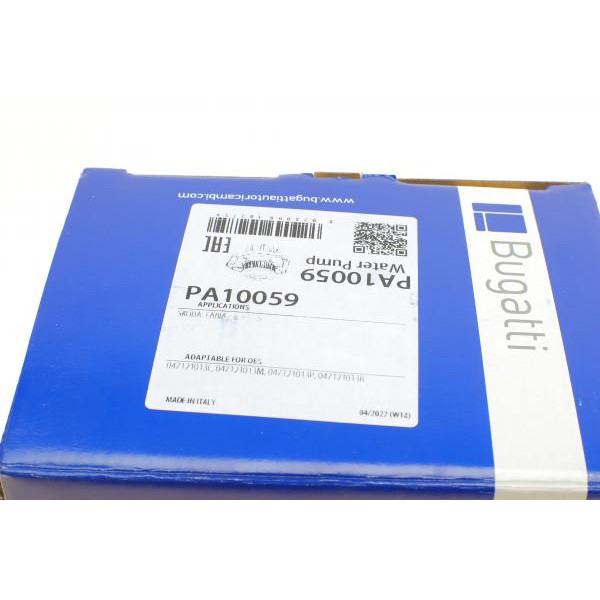 PA10059 BUGATTI Насос води Skoda Fabia 1.0/1.4 99-03 (R/B) (8 лоп)