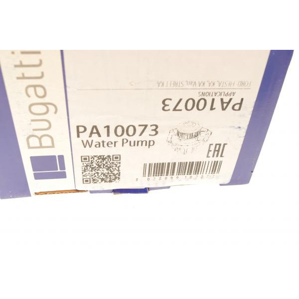 PA10073 BUGATTI Помпа води Ford Fiesta V/Fusion 1.3 01-08 (R/B) (6 лоп.)