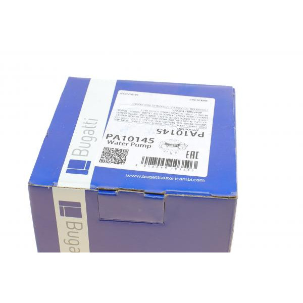 PA10145 BUGATTI Насос води Renault Kangoo/Clio/Duster/Laguna/Megane/Nissan Qashqai/Juke 1.5dCi 09-/MB (OM607/OM608)