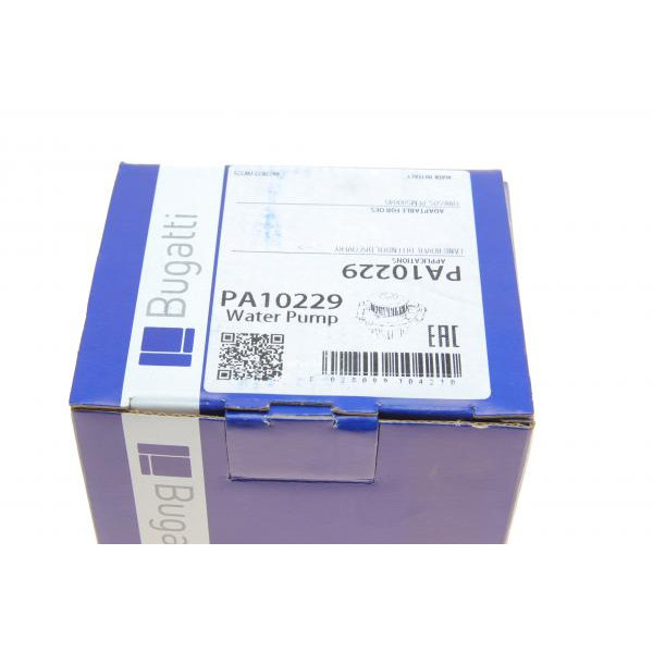 PA10229 BUGATTI Насос води Land Rover Discovery 2.5Td5 98-04/Defender 2.5Td5 98-16 (B/B) (6 лоп)