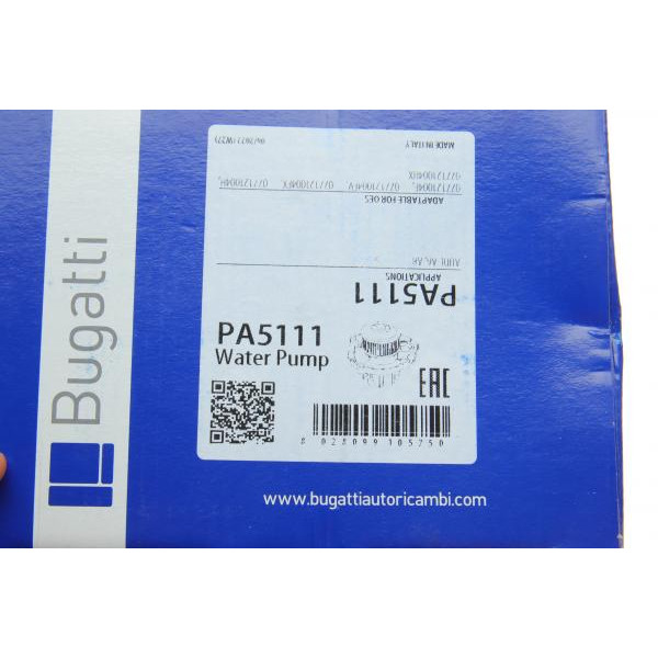 PA5111 BUGATTI Насос води Audi A6/A8 4.2 quattro 94-99