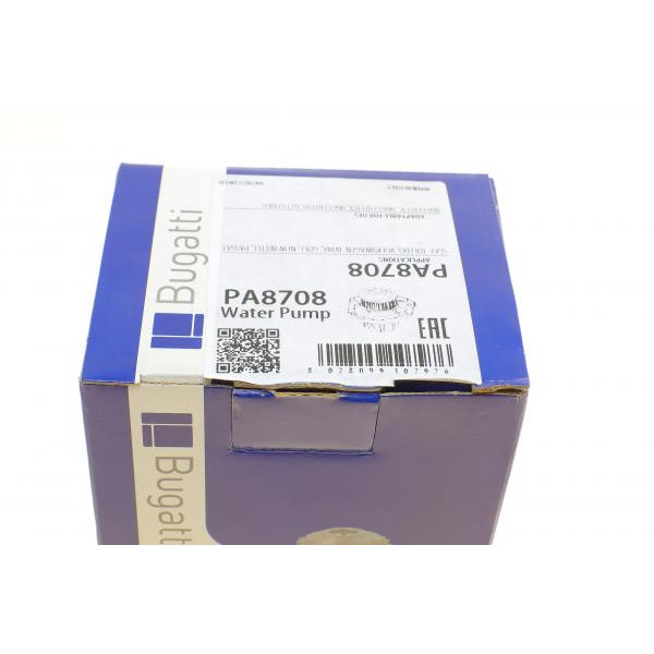 PA8708 BUGATTI Насос води VW Golf IV/Jetta IV/Passat IV/V/Seat Toledo 2.3 V5 97-05 (R/B) (7 лоп)