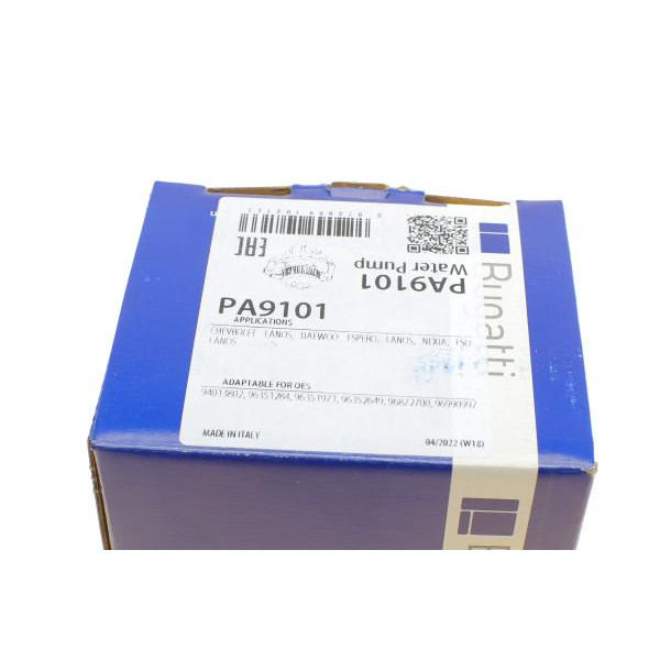 PA9101 BUGATTI Насос води Daewoo Lanos 1.6 16V 97-/Nexia 1.5 16V 95-97 (B/B) (7 лоп.)
