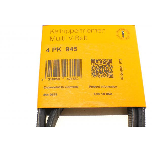 4PK945 CONTINENTAL Ремінь генератора Citroen Jumper/Peugeot Boxer 2.5TD 94-02/Hyundai Santa Fe/Sonata 2.0-2.4 16V 01-06
