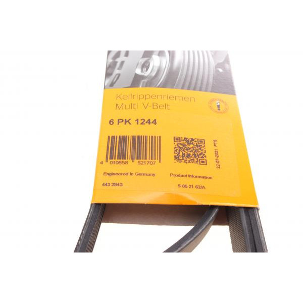 6PK1244 CONTINENTAL Ремінь генератора Citroen Jumpy 2.0HDI 10-