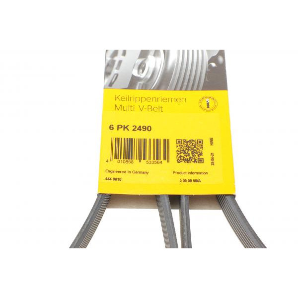 6PK2490 CONTINENTAL Ремінь генератора Audi A4/A6/A8/Q7 2.7/3.0TDI 04- (6PK2490)