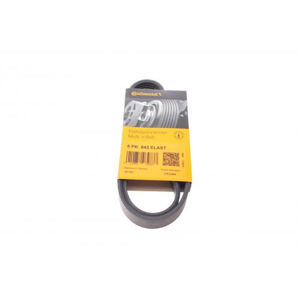 6PK842ELAST CONTINENTAL Ремінь генератора VW Golf VI/Caddy III 1.6-2.0 TDI 10-/Skoda Octavia 09-13/Audi A3 1.6/2.0TDI 03-13