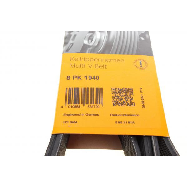 8PK1940 CONTINENTAL Ремінь генератора MB Vario 613-818D 96-