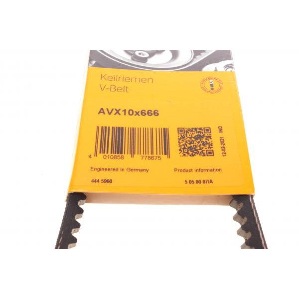 AVX10X666 CONTINENTAL Ремінь генератора Daewoo Matiz 0.8 98-