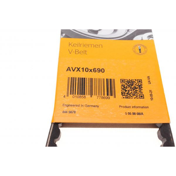 AVX10X690 CONTINENTAL Ремінь генератора Renault Clio/Fiat Scudo 1.4/1.6 95-