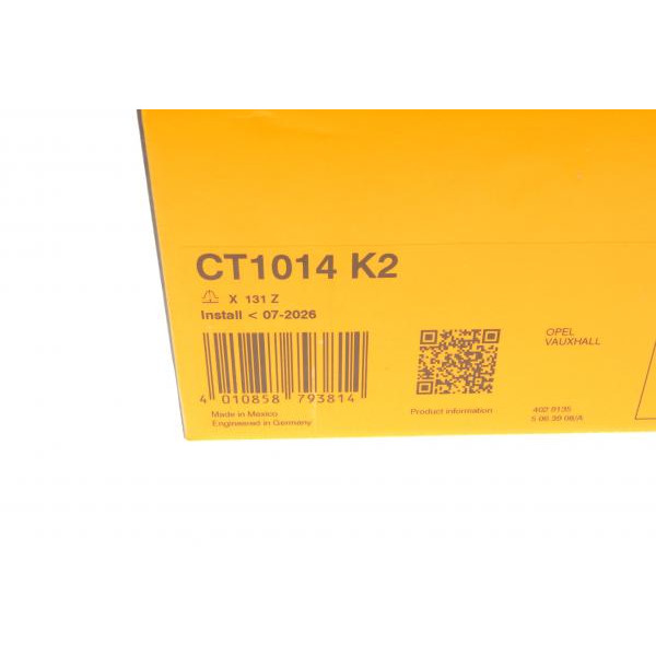 CT1014K2 CONTINENTAL Комплект ГРМ Opel Astra G/Combo 1.7CDTI 01- (25x131z)