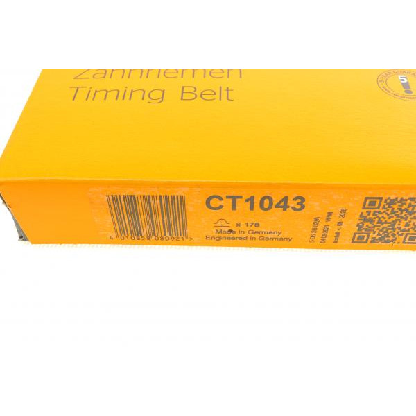 CT1043 CONTINENTAL Ремінь ГРМ Toyota Corolla/Rav 4/Avensis 2.0TD 99-09 (25x178z)